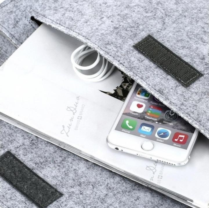 Image du produit Screenguard 2-in-1 Felt Sleeve Sacoche pour Macbook & Notebook 12" 11" en feutre (12", Apple)