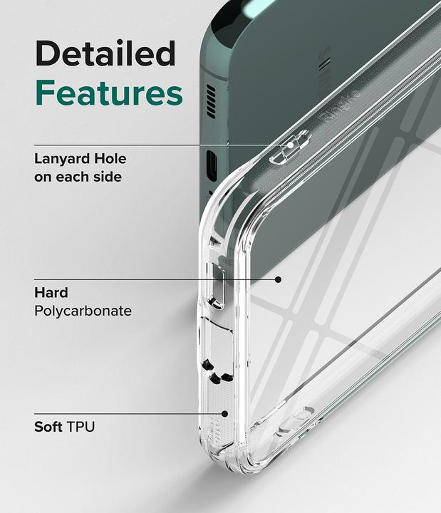 Image du produit Ringke Fusion tpu case with frame for Samsung galaxy s22 + (s22 plus) transparent (Samsung Galaxy S22+)