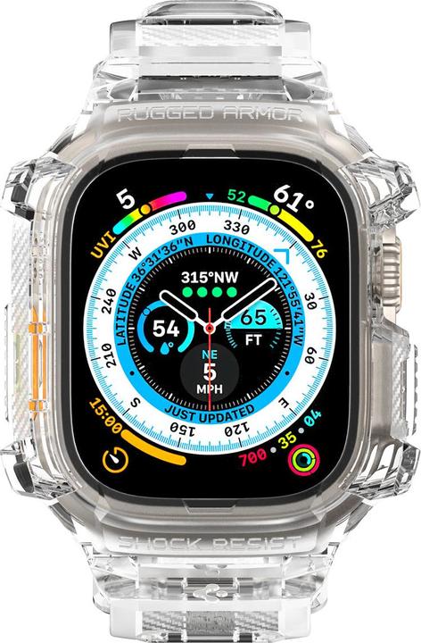 Produktbild Spigen RUGGED ARMOR "PRO" Apple Watch ULTRA (49MM) CRYSTAL CLEAR (Thermoplastisches Polyurethan (TPU))