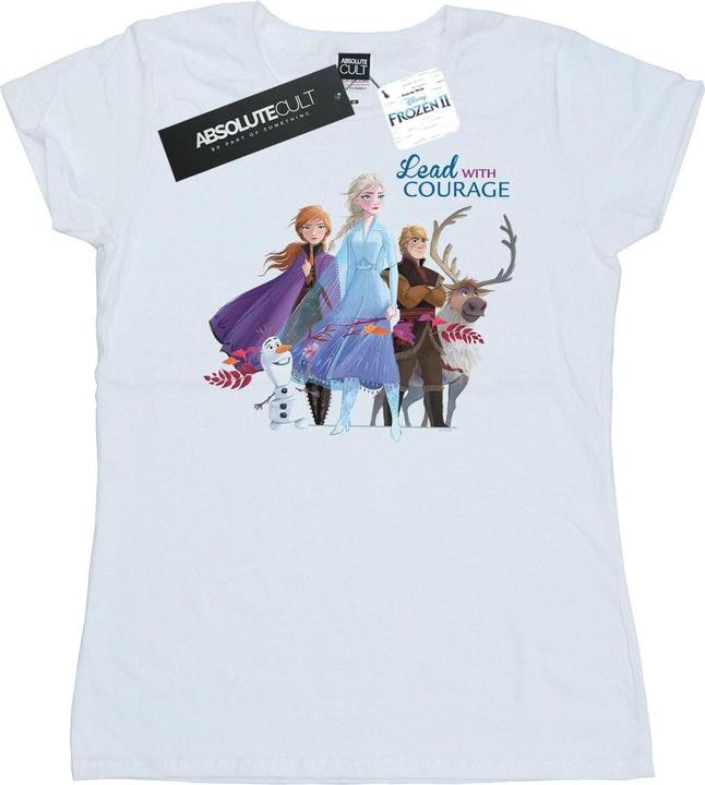 Image du produit Disney - T-shirt FROZEN LEAD WITH COURAGE - Femme (S)