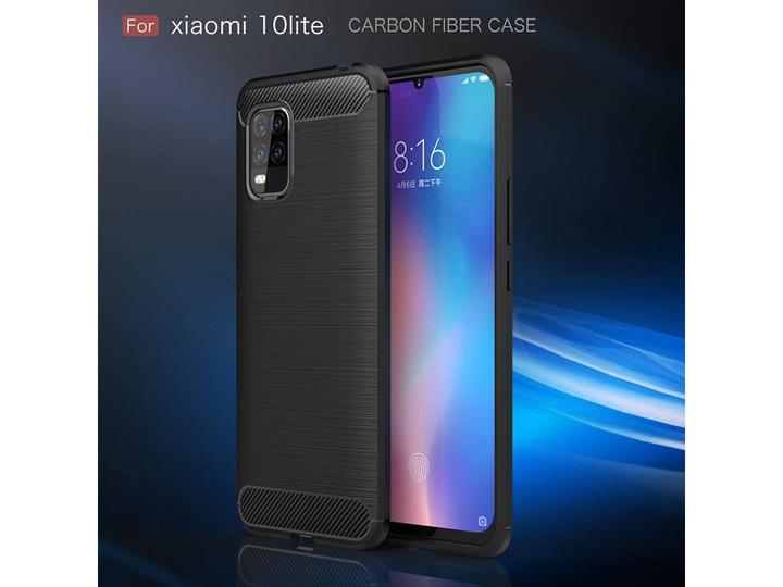 Produktbild Screenguard Xiaomi Mi 10 Lite Hülle Carbon Brushed Soft TPU (Xiaomi Mi 10 Lite)