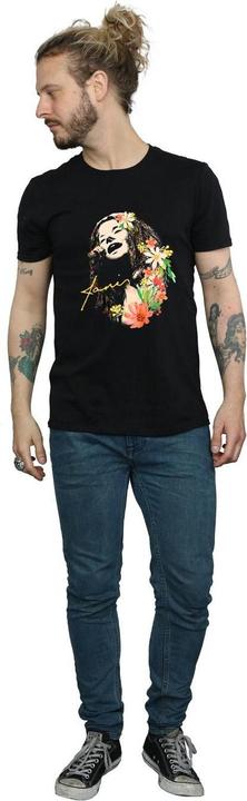 Immagine prodotto Janis Joplin Floral Pattern Maglietta Uomo (XL)