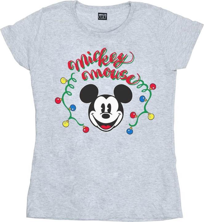 Produktbild Disney Mickey Mouse Christmas Light Bulbs TShirt (L)