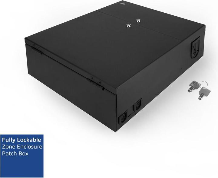 Produktbild Lockable zone enclosure patch box 8 slots for fiber and copper