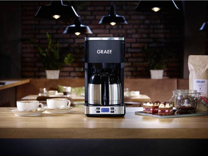 Actual product image Graef FK 512 Filter Coffee Maker with Timer and Thermos Black (EU plug)