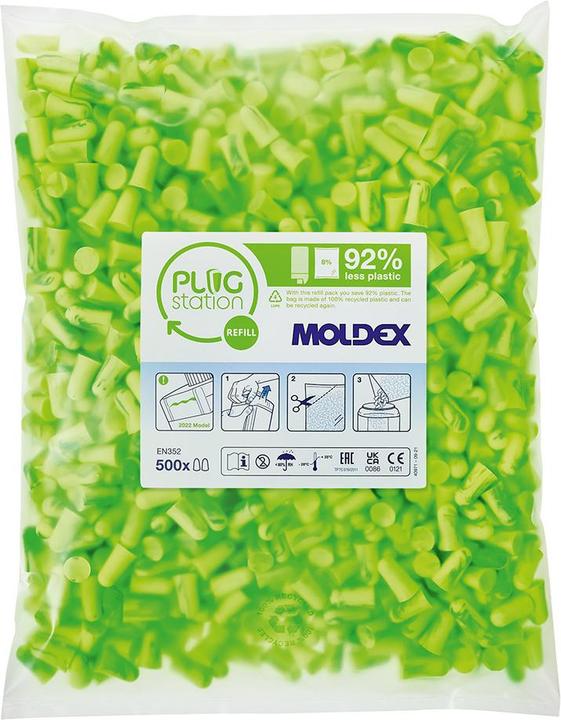 Productafbeelding Moldex Gehörschutzstöpsel - Pura Fit PS 500 Paar - Nachfüllpackung (1000 x)