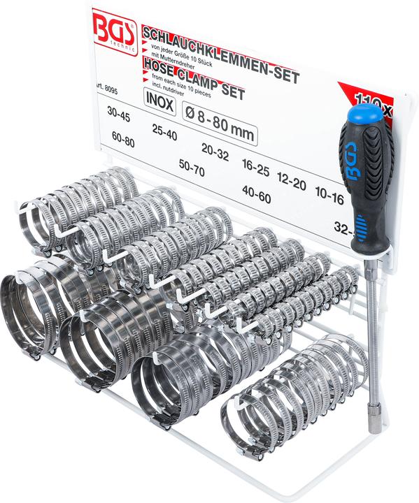 Produktbild BGS Schlauchklemmen-Sortiment (Schlauchklemme)