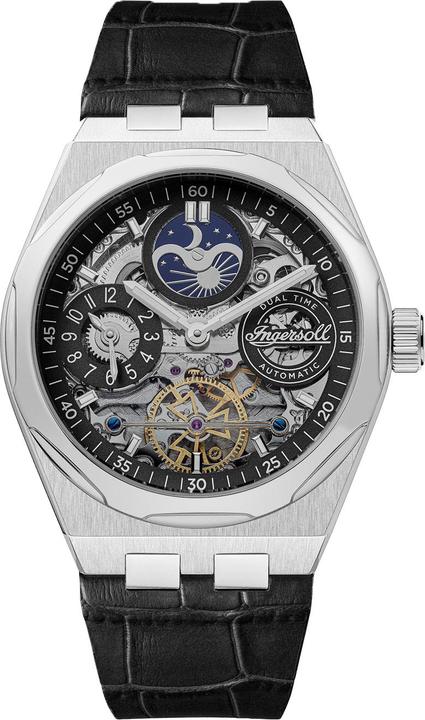 Produktbild Ingersoll 1892 Ingersoll I12903 The Broadway Dual Time Automatik Herrenuhr 43mm 5ATM (Analoguhr, 43 mm)