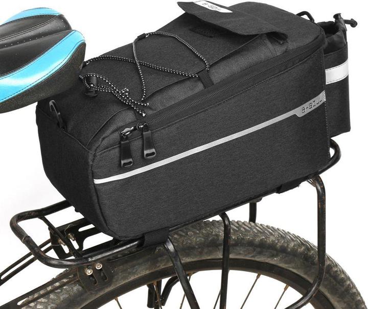 Actual product image Hurtel WYA26Y0S Thermal Bike Pannier Bag with Shoulder Strap - Black