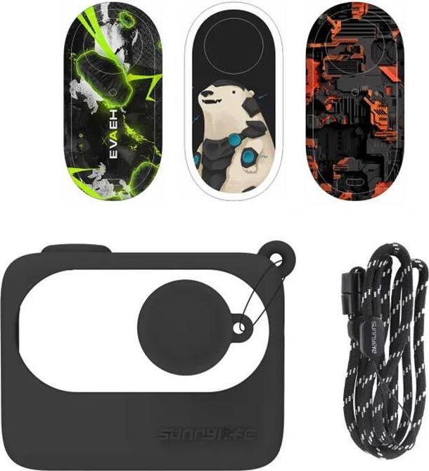 Produktbild Sunnylife Protective Case for Insta360 GO 3 Black with stickers (Go 3)