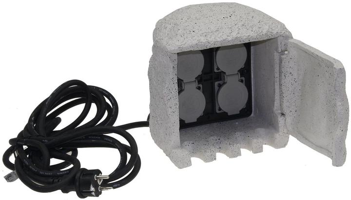 Produktbild Chilitec Garten-Steckdose Stone, 4-fach, IP44, 16 A, 250 V