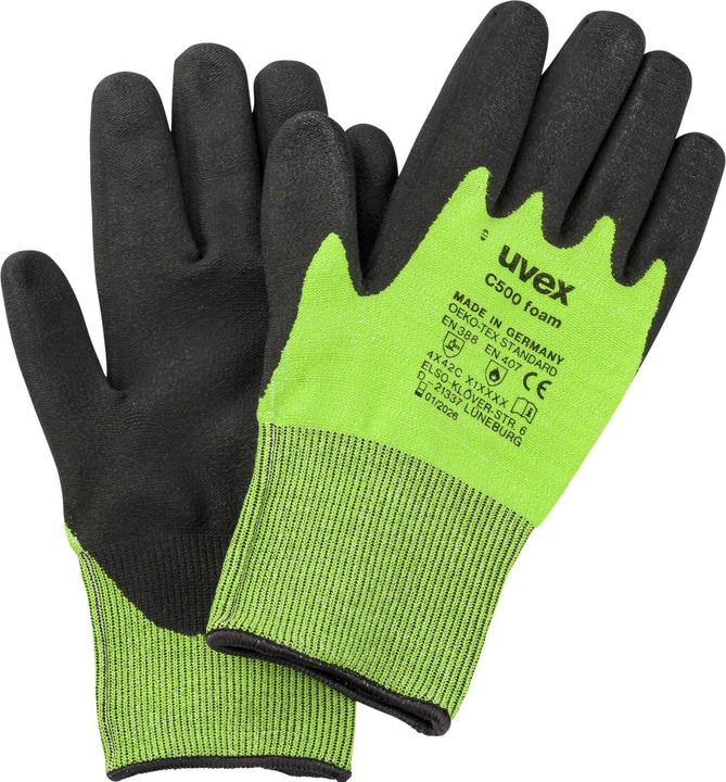 Actual product image Uvex Safety Cut protection glove C500 foam (11)