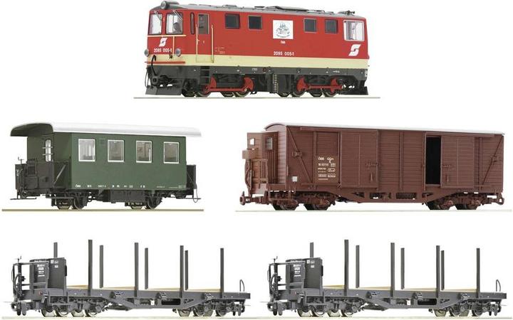 Image du produit Roco H0e Ro Coffret de 5 trains locomotive diesel 2095 005-1M (Voie IV)