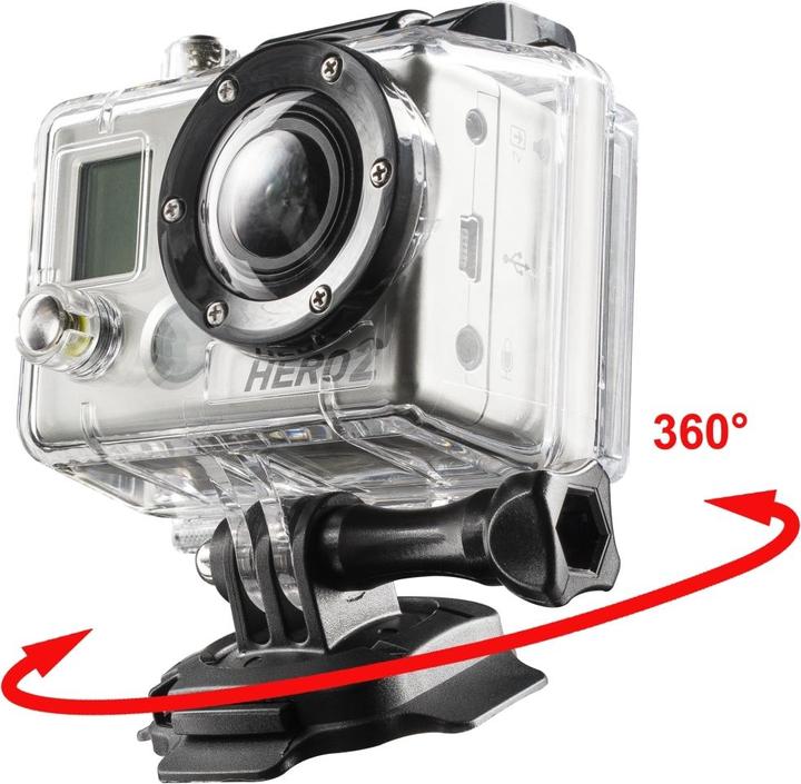 Produktbild mantona 360° Befestigungsplatte 3M für GoPro (GoPro HERO8 Black)
