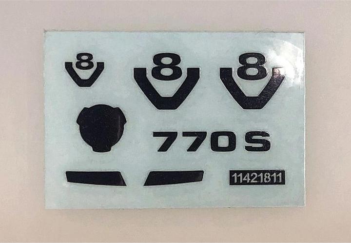 Actual product image Tamiya Metal Transfer Sticker Scania 770S