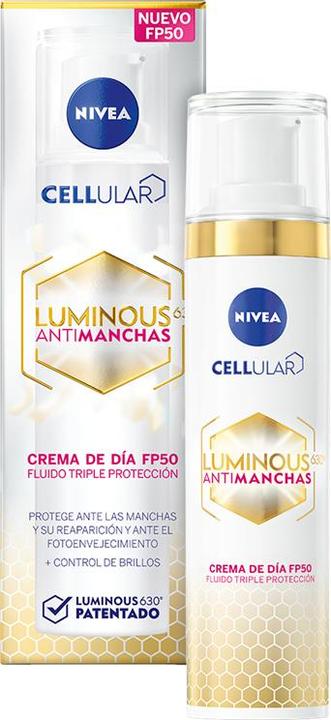 Produktbild NIVEA Luminous 630o Antimanchas Crema Día SPF50 (40 ml) (Reinigungstücher, 40 ml)