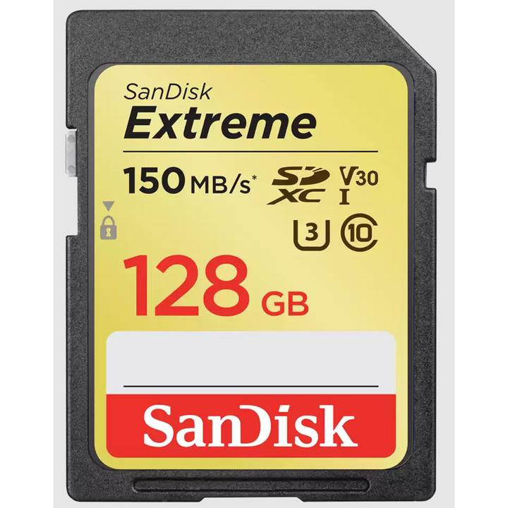 Productafbeelding SanDisk Extreme SDXC (128 GB, SDXC, U3, UHS-I)