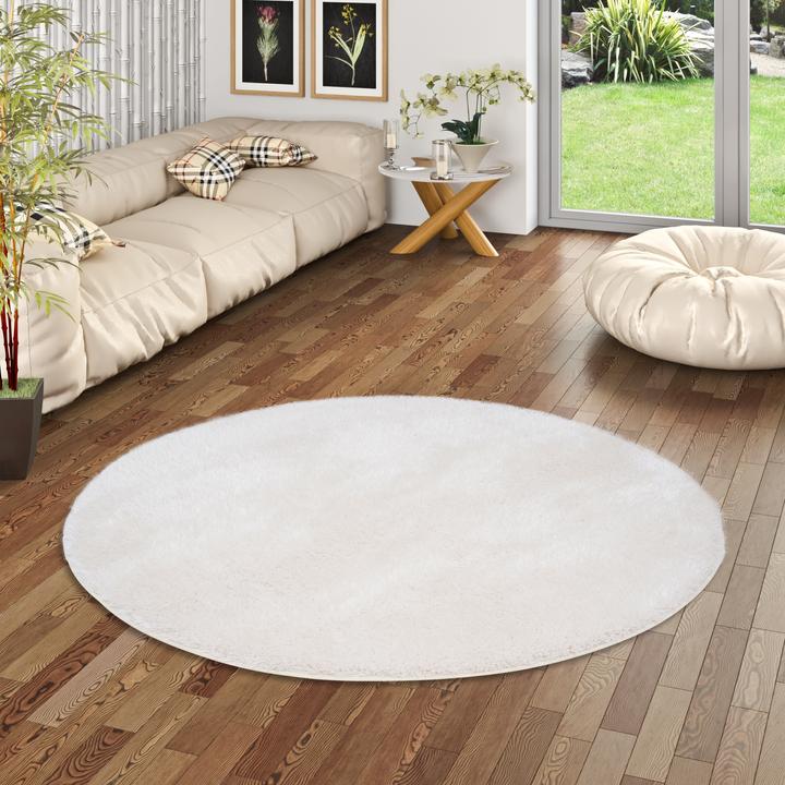 Actual product image Snapstyle Shaggy Carpet Feeling Mix Round (133 x 133 cm)