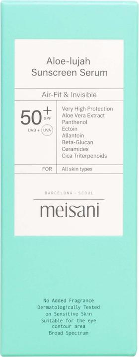 Produktbild Meisani Aloe-lujah sunscreen serum spf50+ (Sonnencreme, SPF 50+)