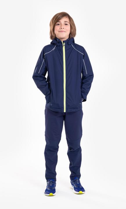Produktbild Kiprun Laufhose Kinder warm mit Reissverschluss - Warm 900 dunkelblau/grün (122)