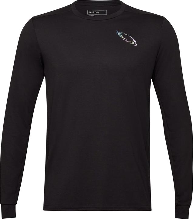 Fox Jersey 24 Ranger Dr Md Ls Lunar Blk (M)