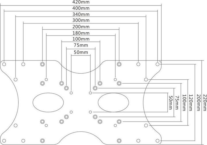 Actual product image Xantron VESA adapter plate (Mounting- / Adapterplates)