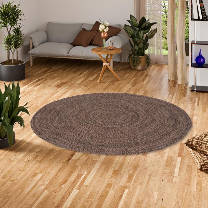 Actual product image Pergamon Natural Fibre Rug Handmade Jute Kaya Round (200x200 cm)