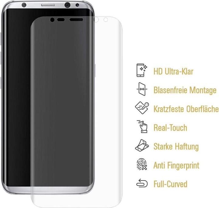 Actual product image Protectorking 6x Panzerfolie Anti-Shock Full Cover HD Klar (6 Piece, Samsung Galaxy S9+)