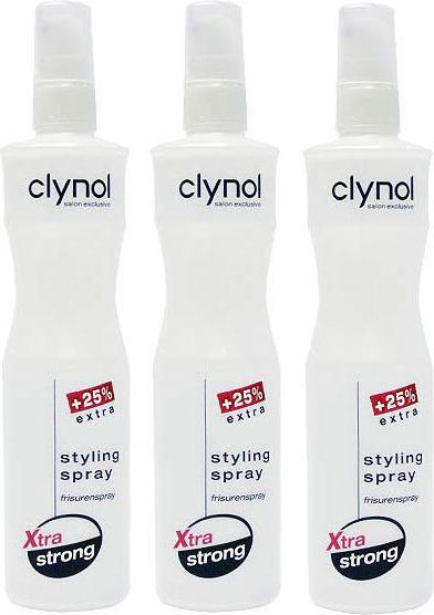 Image du produit Clynol Spray coiffant Xtra strong Spray coiffant Xtra strong Trio Set (750 ml)
