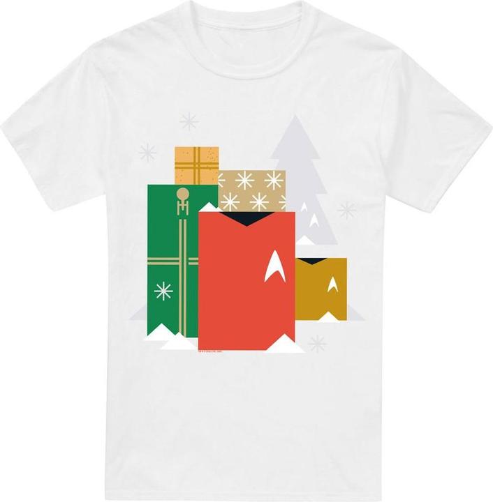 Actual product image Star Trek: The Original Series Mens Present Christmas T-Shirt (L)