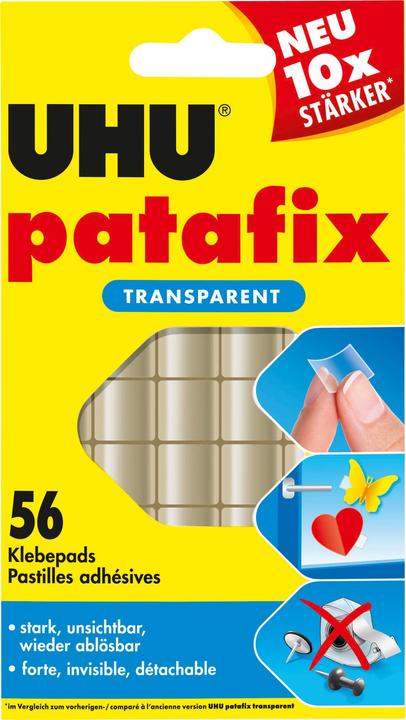 Actual product image UHU Adhesive pads patafix transparent