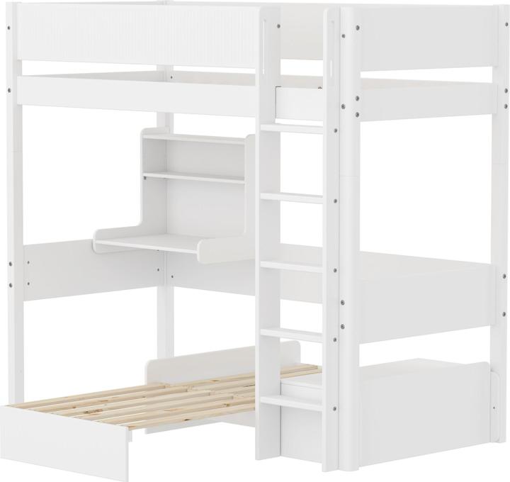 Immagine prodotto Flexa Letto a soppalco Casa White con scala dritta (90 x 200 cm)
