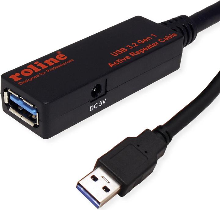 Image du produit Roline USB3.2 Gen1 Act. Câble de répéteur (20 m, USB 3.2 Gen 1)