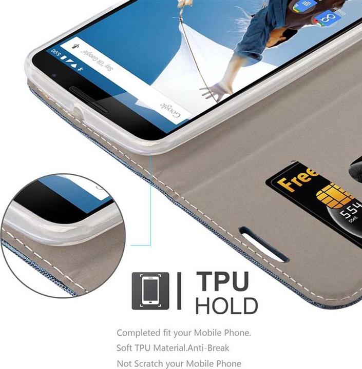 Productafbeelding Cadorabo Boek Jeans Optiek Cover (Google Nexus 6)