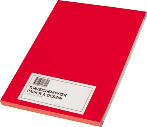 Image du produit Scaldia Papier à dessin en argile A2, 130 g/m², 100 pièces, rouge intense (130 g/m², A2)