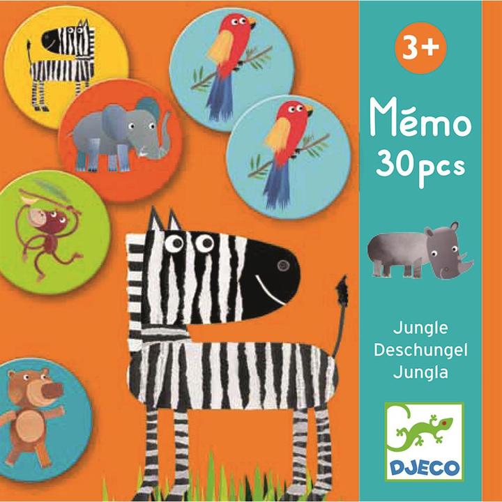 Actual product image Djeco Memory Jungle (German, French, Italian, English)