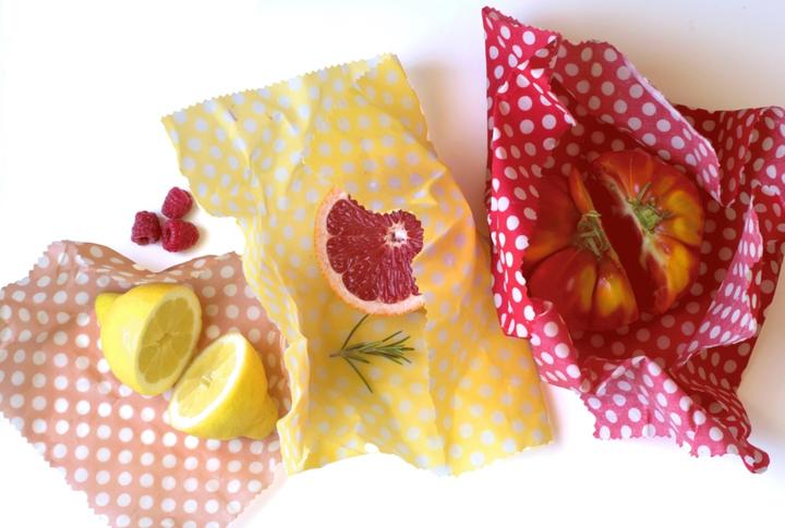 Actual product image Pebbly Beeswax cloths, set of 3, S-M-L (3 x)