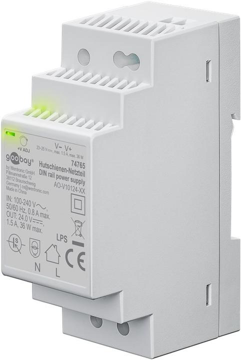 Produktbild Goobay Hutschienen-Netzteil DIN-Rail 24 V DC, 1,5 A, 36 W