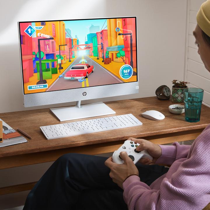 Produktbild HP Pavilion 27-ca1008ng All-in-One-PC 68,6 cm (27 Zoll) (Intel® Core™ i7-12700T, 16GB RAM, 1TB SSD (Intel Core i7-12700T, 16 GB, 1000 GB, GeForce RTX 3050)