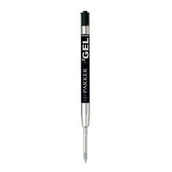 Parker Pen Gel refill ECO, black, line width: M, blister of 2 quick-drying, smudge-proof ink, suitable for (Gel mine, Black, 0.70 mm)