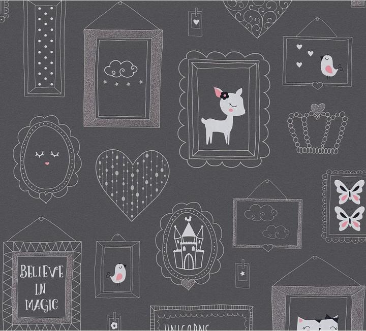 Produktbild A.S. Création mit Glitter Boys & Girls 6 mit Bilderrahmen (53 x 1005 cm)