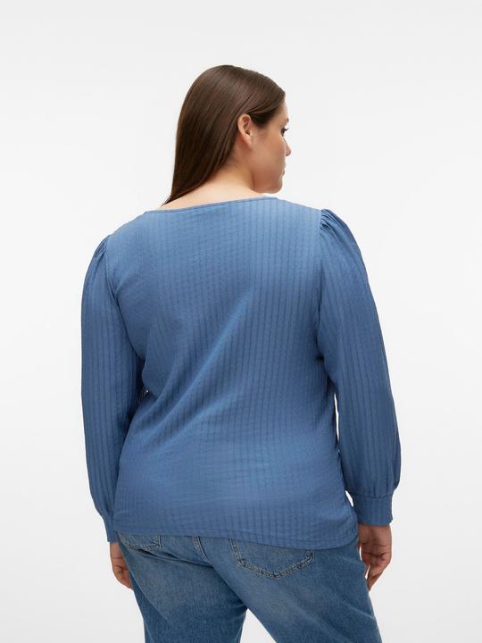 Produktbild Vero Moda Normal geschnitten U-Ausschnitt Curve Voluminöser Armschnitt Top Bluse (52, 54)