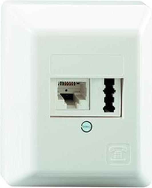 Image du produit Ze-Kom ZE 10x boîte combinée UAE1x8(6)/TAE1x6F+N AP blanc pur, 10 pièces UE