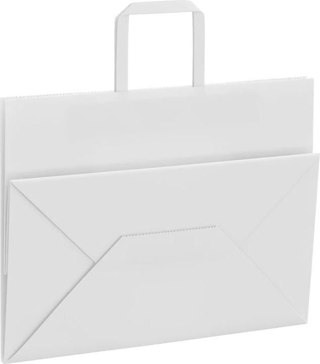 Image du produit VidaXL Sacs en papier kraft 50 pcs. avec anse Blanc 32x17x25 cm Sac en papier (Pochette cadeau, 50 x)
