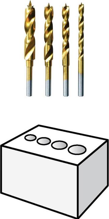 Produktbild Dremel Holzbohrer-Satz Ø 3,0 / 4,0 / 5,0 / 6,0 mm (4 Stück) (3, 4, 5 und 6 mm)