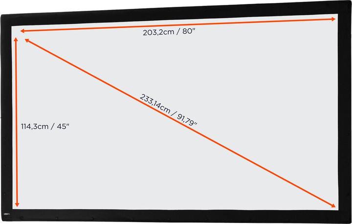 Produktbild Celexon Tuch für Faltrahmen Leinwand (92", 16:9)