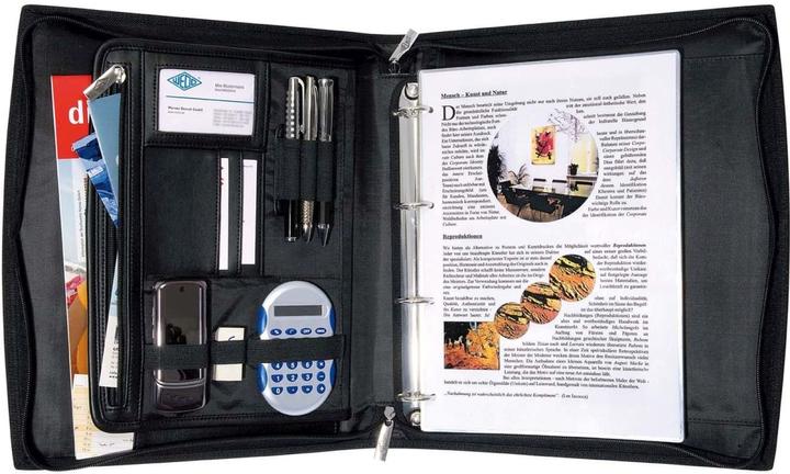 Actual product image Wedo Elegance Organizer imitation leather black (A4, 1 x)
