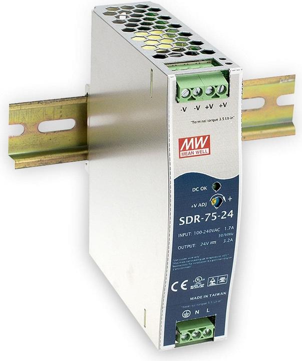 Actual product image MeanWell DIN rail power supply (DINRail)