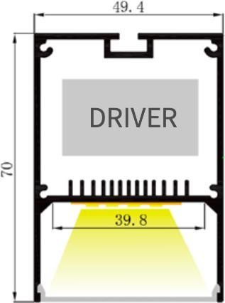 Image du produit Lumina Swiss Profilé lumineux LED 'Rigi' 200cm (200 cm)