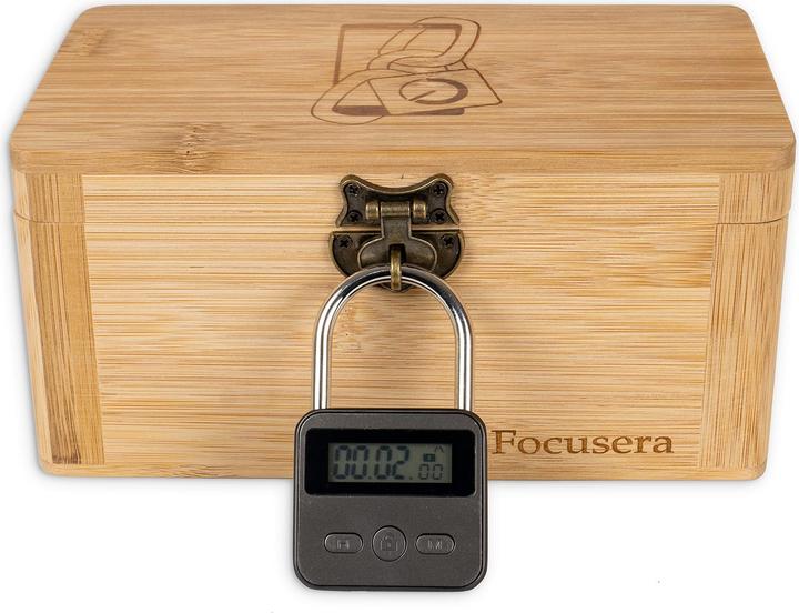 Actual product image Focusera Box with time lock for planned Digital Time Out Family and Friends